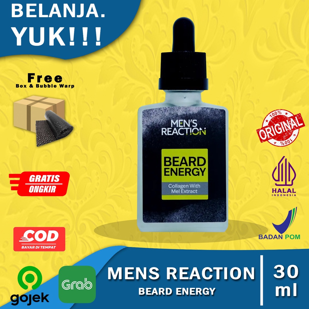 Jual Beard Energy Serum Serum Brewok Mens Reaction Beard Energy