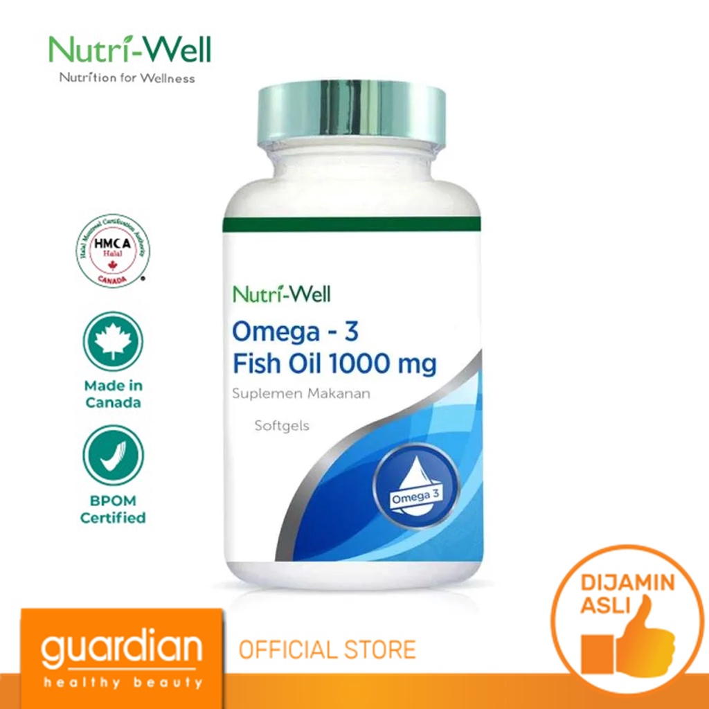 Jual Nutriwell Omega 3 Fish Oil 1000mg 60s | Shopee Indonesia