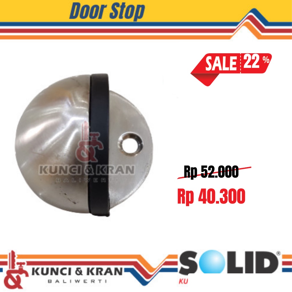 Jual Door Stop Solid STP 014 TP SN Penahan Pintu Karet Setengah ...