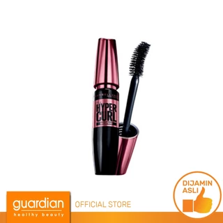 Maybelline Volume Express Hypercurl Waterproof Mascara - Maskara Eye Makeup Very Black 5ml Smudgeproof Tahan 24 Jam