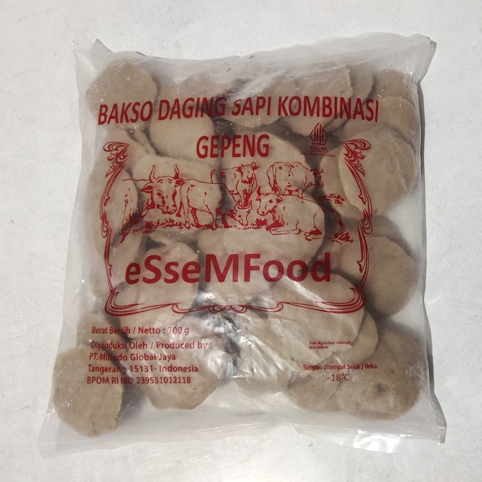 Jual Baso Sapi Gepeng Essem Food Frozen Food Makanan Beku Shopee