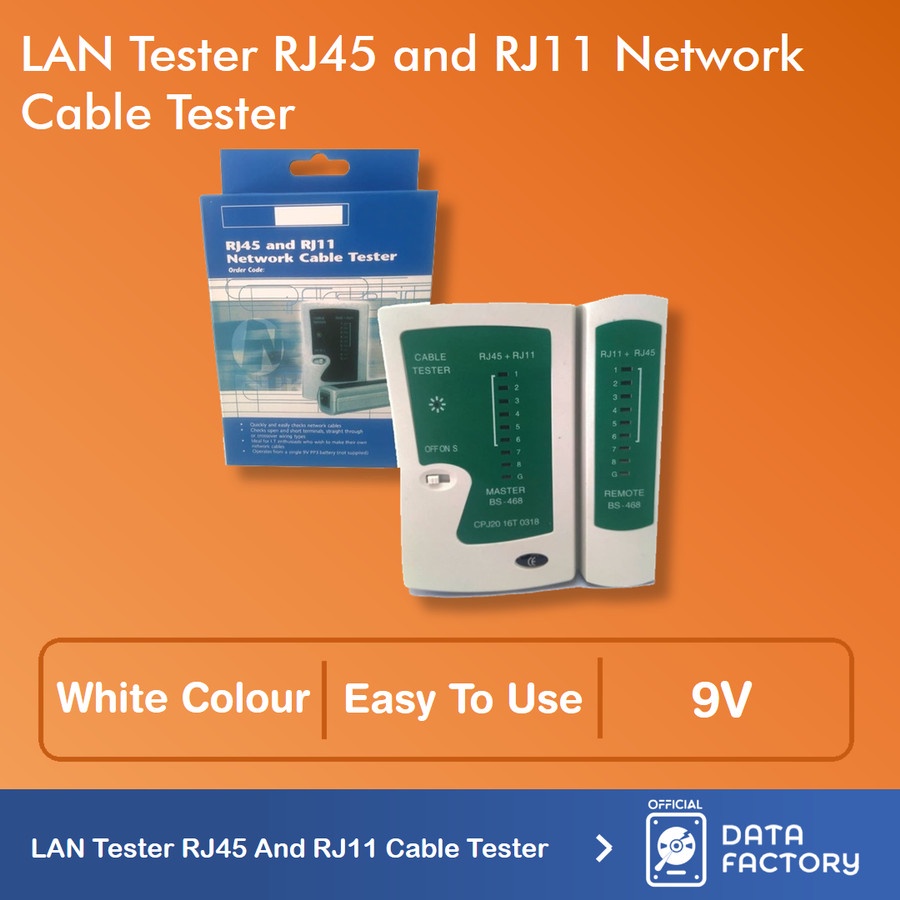 Jual LAN Tester RJ45 + Rj11 Alat Penguji Kabel Lan Telepon LAN Tester
