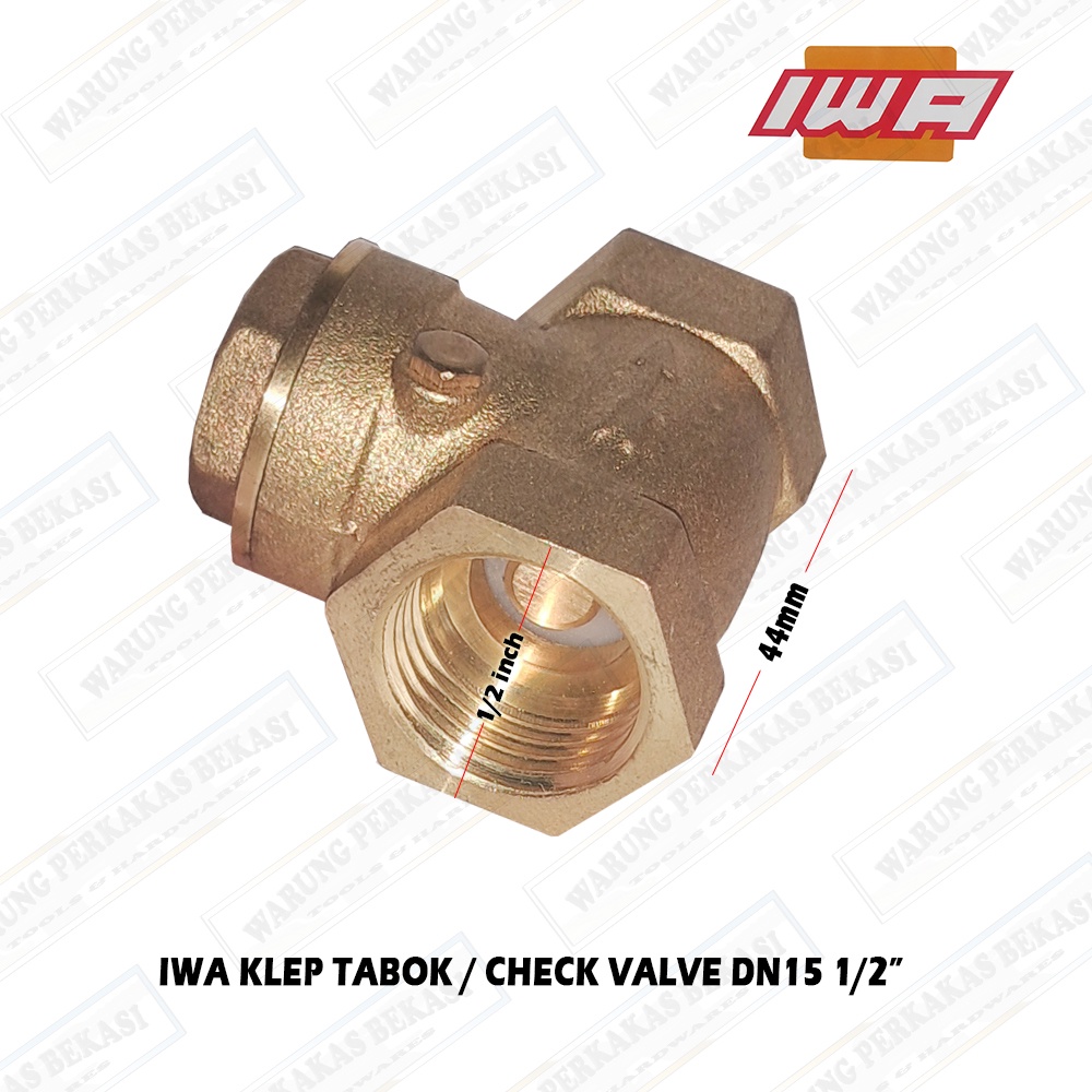 Jual Swing Check Valve Klep Tabok Air Searah Brass Kuningan Inch Bonucci Shopee Indonesia