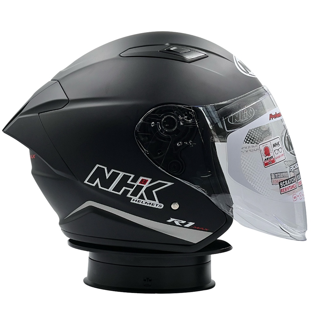 Jual Helm NHK R1 Max Solid Black Doff | Shopee Indonesia