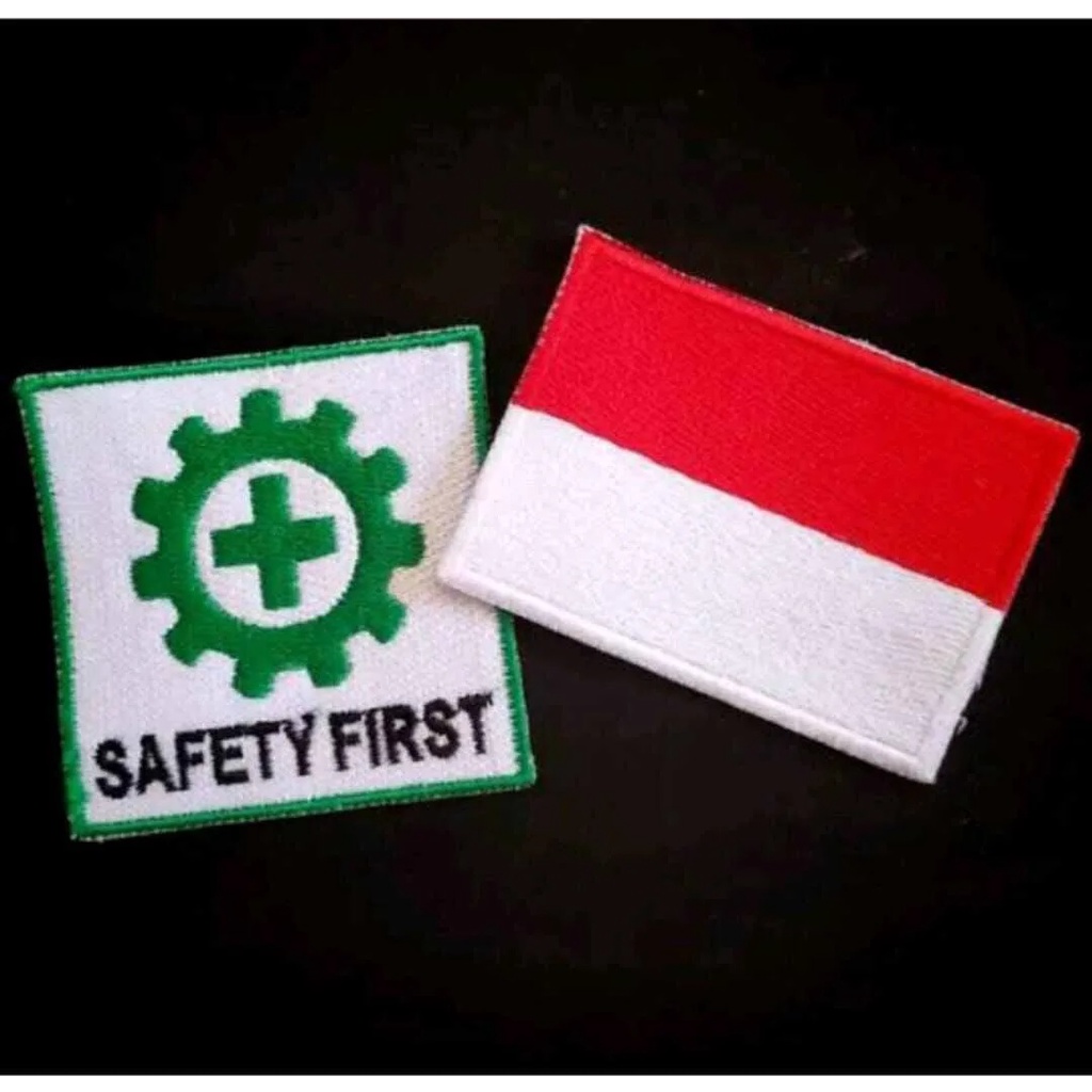 Jual Logo Bet Patch Emblem Bordir Safety First Bendera Shopee Indonesia