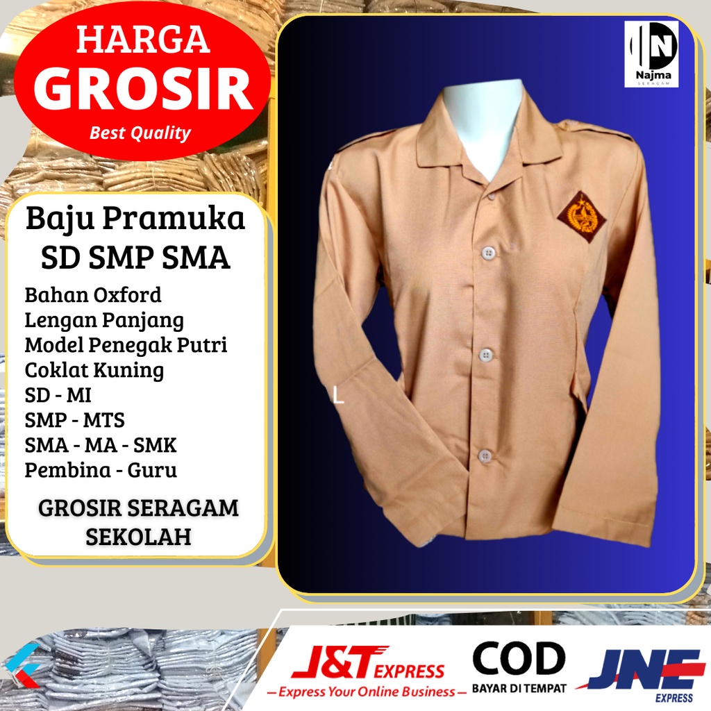 Jual Baju Seragam Pramuka Penegak Sd Smp Sma Pembina Guru Lengan