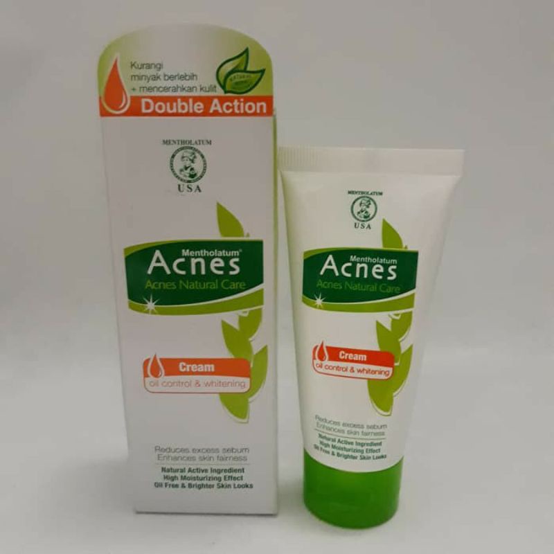 Jual Acnes Natural Care Oil Control & Whitening Cream 40gr Preloved