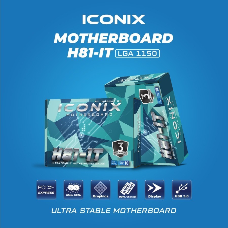 Jual Motherboard iconix H81 IT (LGA1150) | Shopee Indonesia