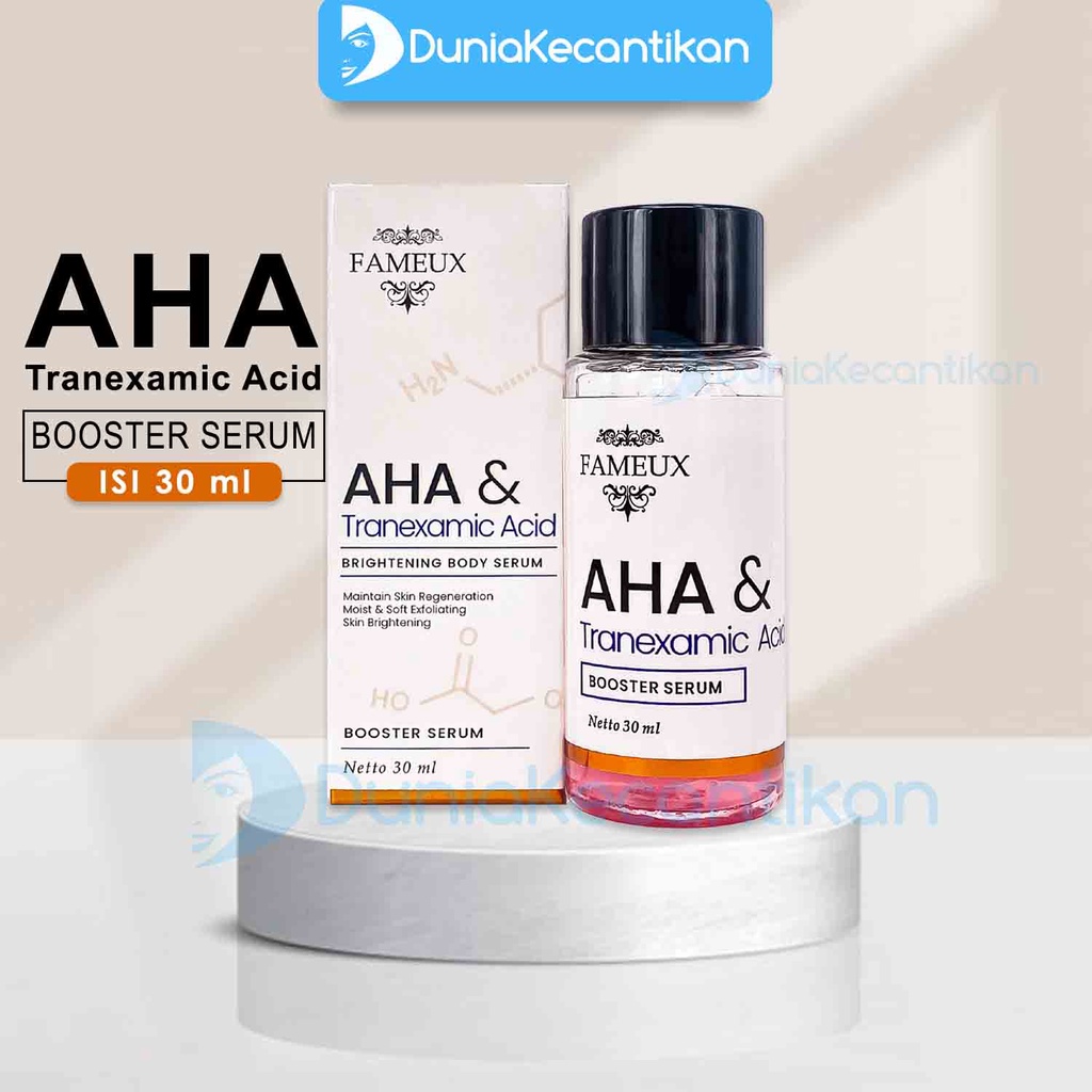 Jual Fameux Brightening Body Serum AHA Booster Serum Pemutih Badan BPOM ...