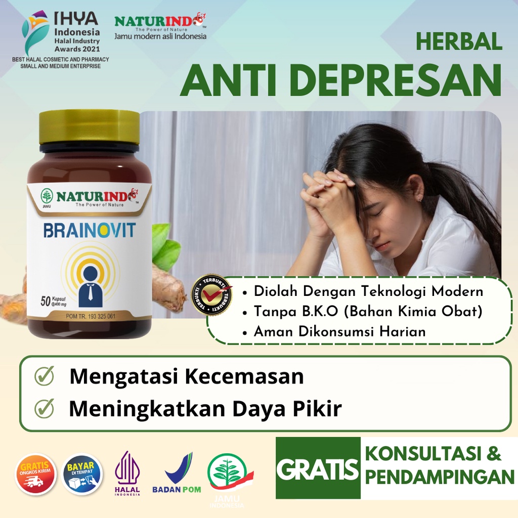Jual Herbal Nutrisi Otak Anti Depresan Cemas Anxiety Melancarkan ...