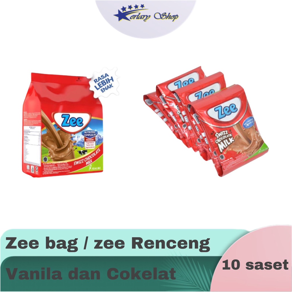 Jual SUSU ZEE BAG Sachet 400gr( isi 10 sachet@40gr) / ZEE RENCENG 10 ...
