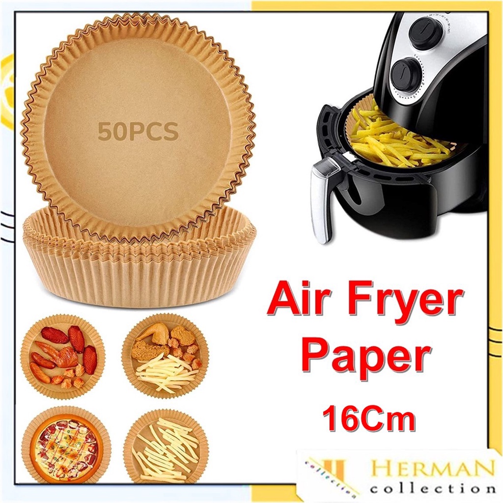 50pcs Square Air Fryer Disposable Paper Liner Non-Stick Baking Paper Liners  CR