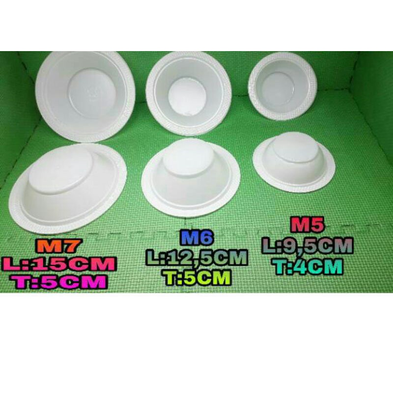 Jual Mangkok Plastik Putih Susu Ukuran 6inc 1bks Isi 50bh Shopee