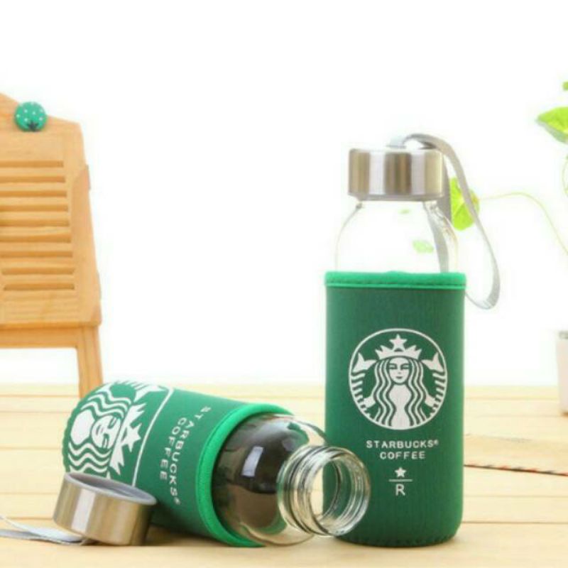 Jual BOTOL MINUM TUMBLER STARBUCK / BOTOL KACA STARBUCKS 300 ML ...