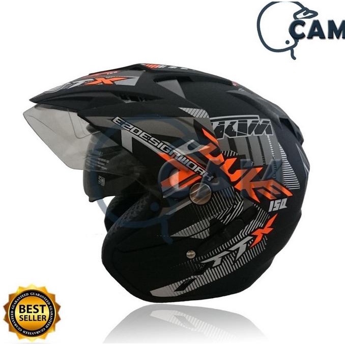 Jual Yamaha Vixion Helm Motor Sertifikat SNI Premium Double Visor