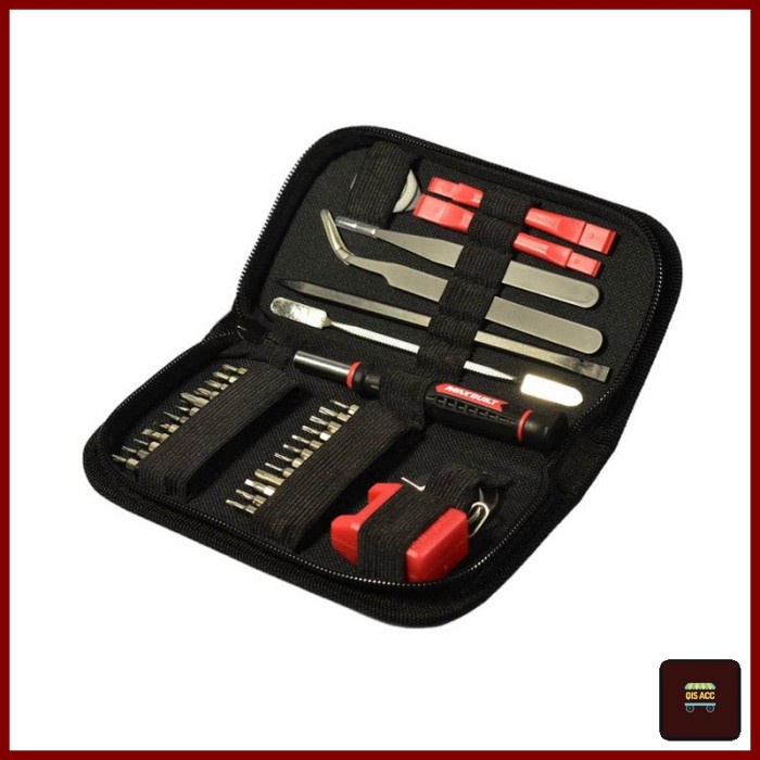 Jual MAXBUILT Obeng Presisi Screwdriver Set 35 Pcs | Shopee Indonesia