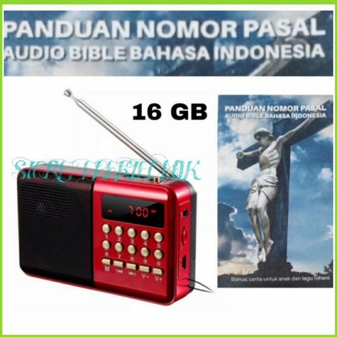 Jual MP3 Alkitab Audio Player Bible Speaker Kristen Katolik Lagu Rohani ...