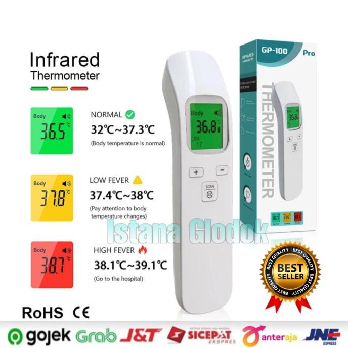 Jual Thermometer Infrared Non Contack Termometer Suhu Tubuh Original