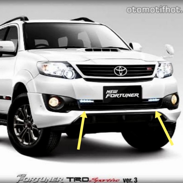 Jual Lampu Daytime running light DRL Toyota Fortuner VNT Original ...