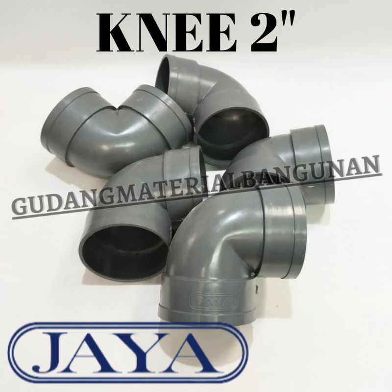 Jual knee PVC JAYA DV 2" inch Fitting pipa elbow L Knie Keni Shopee