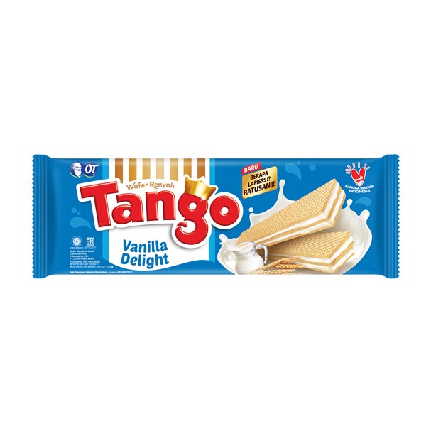 Jual TANGO WAFER LONG VANILLA 110 GR | Shopee Indonesia