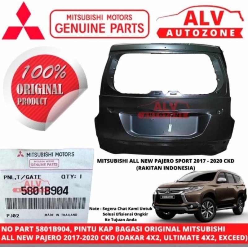 Jual Kap Bagasi Original Mitsubishi All New Pajero Ckd Dakar X Ultimate X