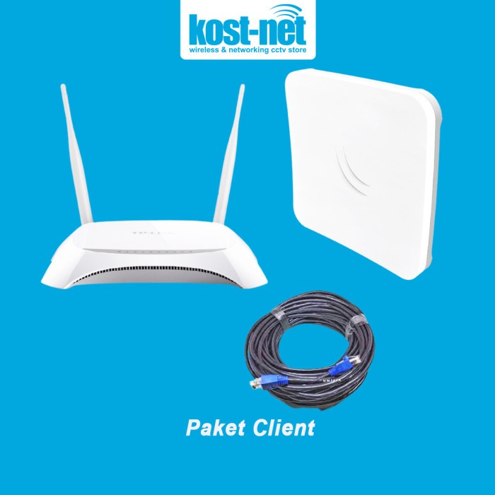 Jual Paket Client SXTSq 5nD + Kabel 30 meter + Router TP-LINK TL WR840N ...