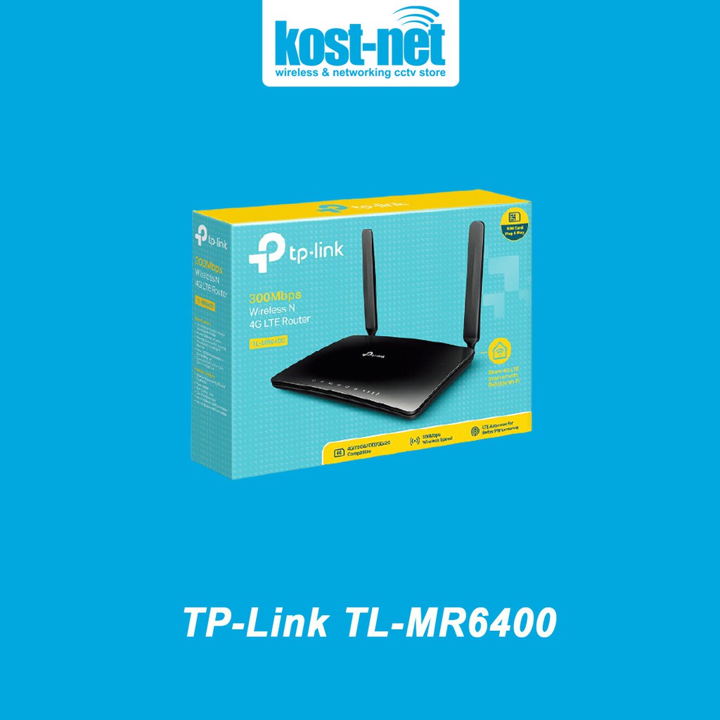Jual Modem 3G 4G Wireless Router TP-Link TL-MR6400 SIM Card | Shopee ...