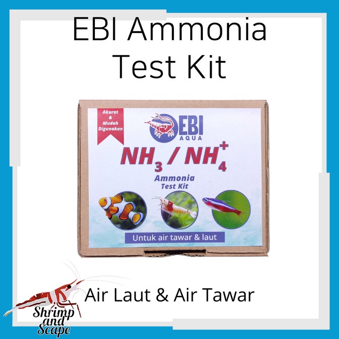 Jual EBI NH3 NH4 Ammonia Water Test Kit Alat Tes Air Aquascape Amonia