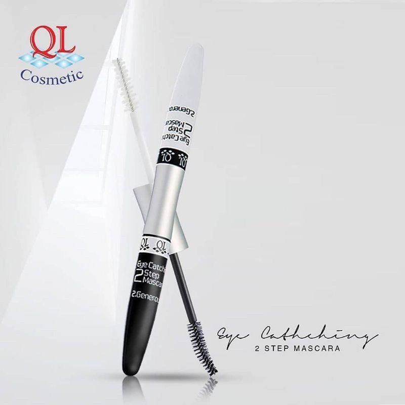 Jual QL Eyecathing 2 Step Mascara 12 ml/ Maskara QL 2in1 | Shopee Indonesia