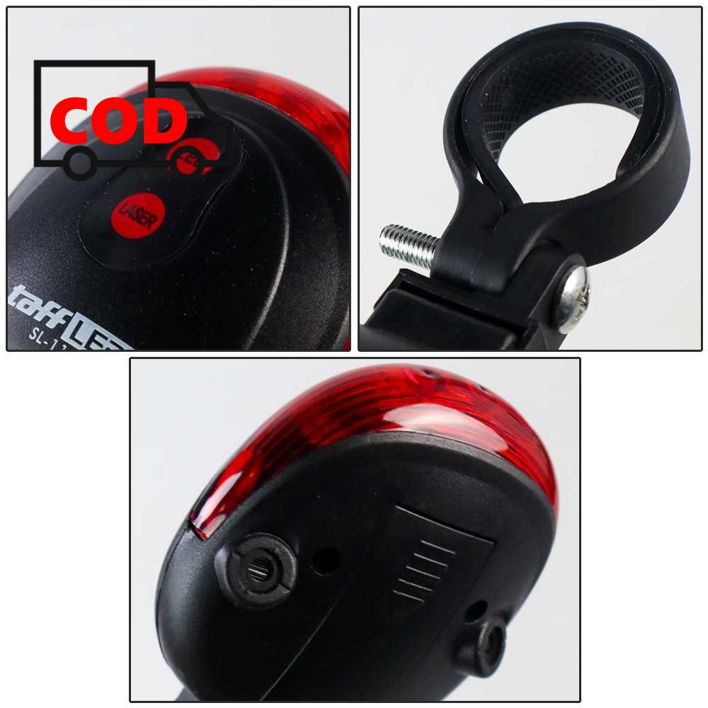 Jual Lampu Sepeda Belakang LED Waterproof dengan Laser Rambu Penerangan ...
