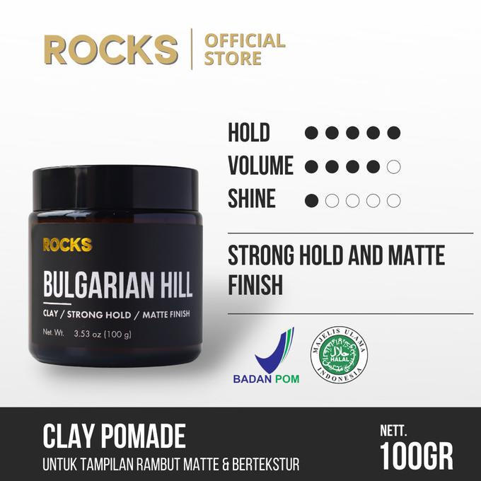 Jual Rocks Bulgarian Hill (Clay Pomade) | Shopee Indonesia