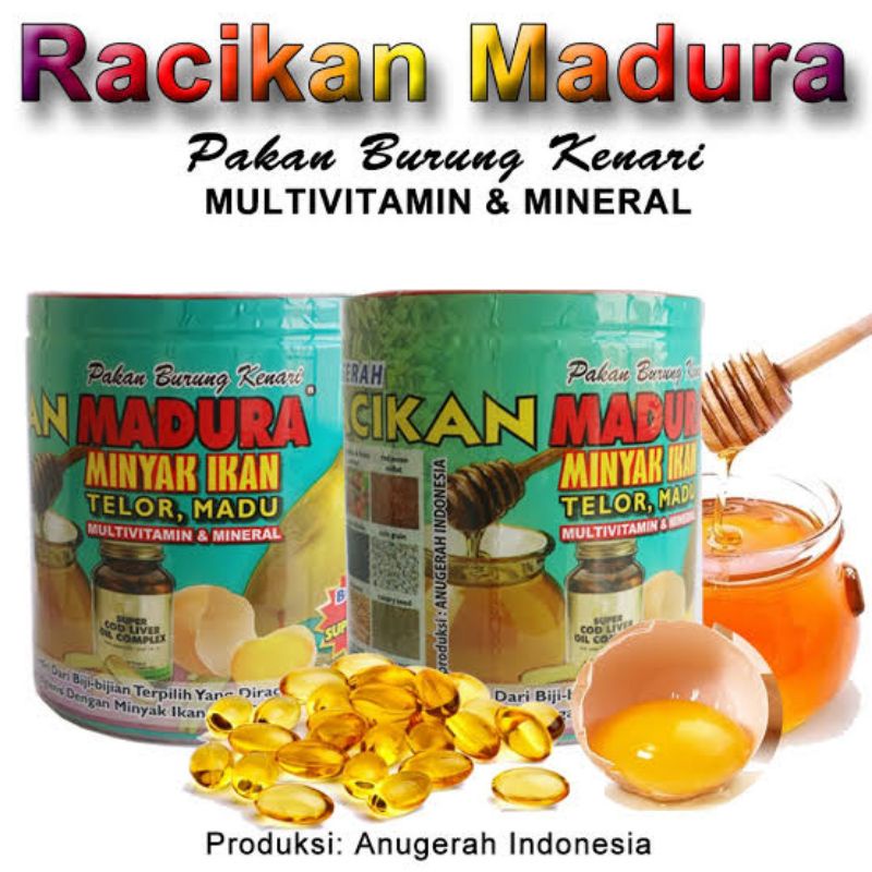 Jual Pakan Burung Kenari Racikan Madura Multivitamin Dan Mineral Shopee Indonesia