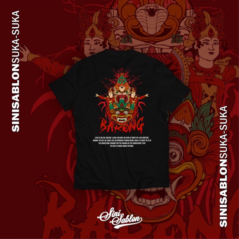 Jual Kaos Leak Bali Barong Nusantara Premium Shopee Indonesia