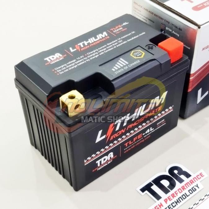 Jual Aki Motor TDR Racing TLFE-4L Lithium Iron Phosphate Accu Beat