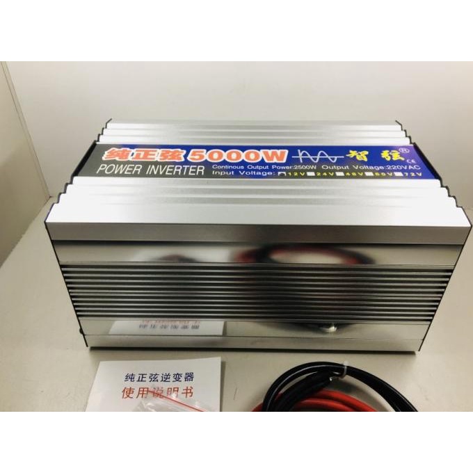 Jual Inverter Pure Sine Wave 5000W DC 12V 24V 48V to AC220V Solar ...