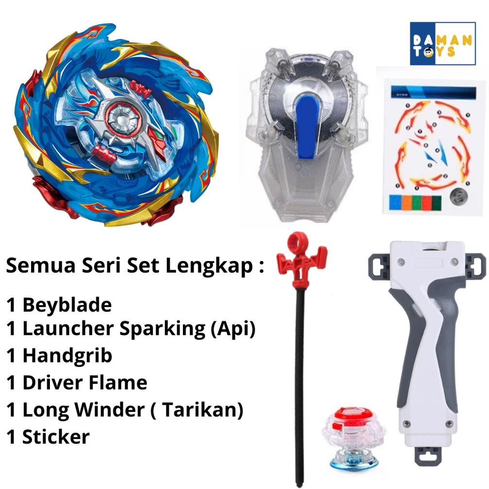 Jual Limited Mainan Gasing Beyblade Sparking Launcher Set Baru | Shopee ...