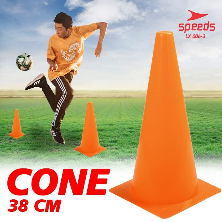 Jual SPEEDS Cones cone kerucut/kun full 38 cm isi 5 Rapat untuk latihan ...