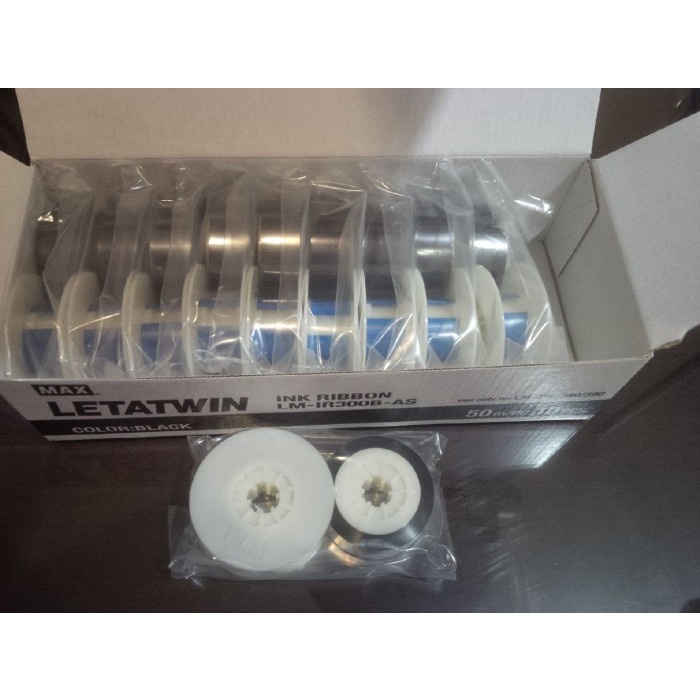 Jual Ink ribbon Letatwin ( pita tinta ) MAX LM IR300B original | Shopee ...