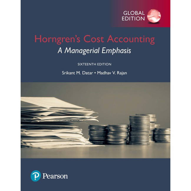 Jual Pearson Horngren's Cost Accounting 16ed Managerial