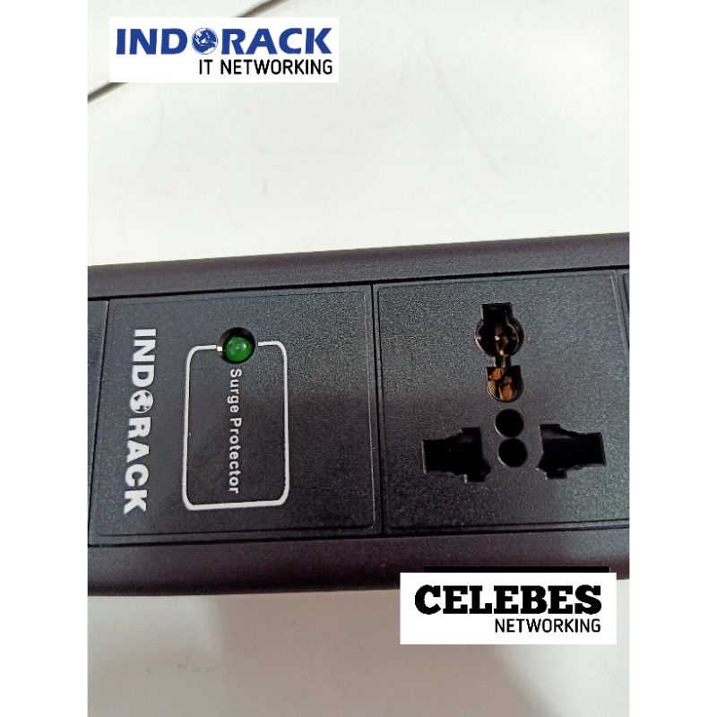 Jual PDU12M PDU INDORACK 12 Outlet 16A Multi Universal Socket Power ...