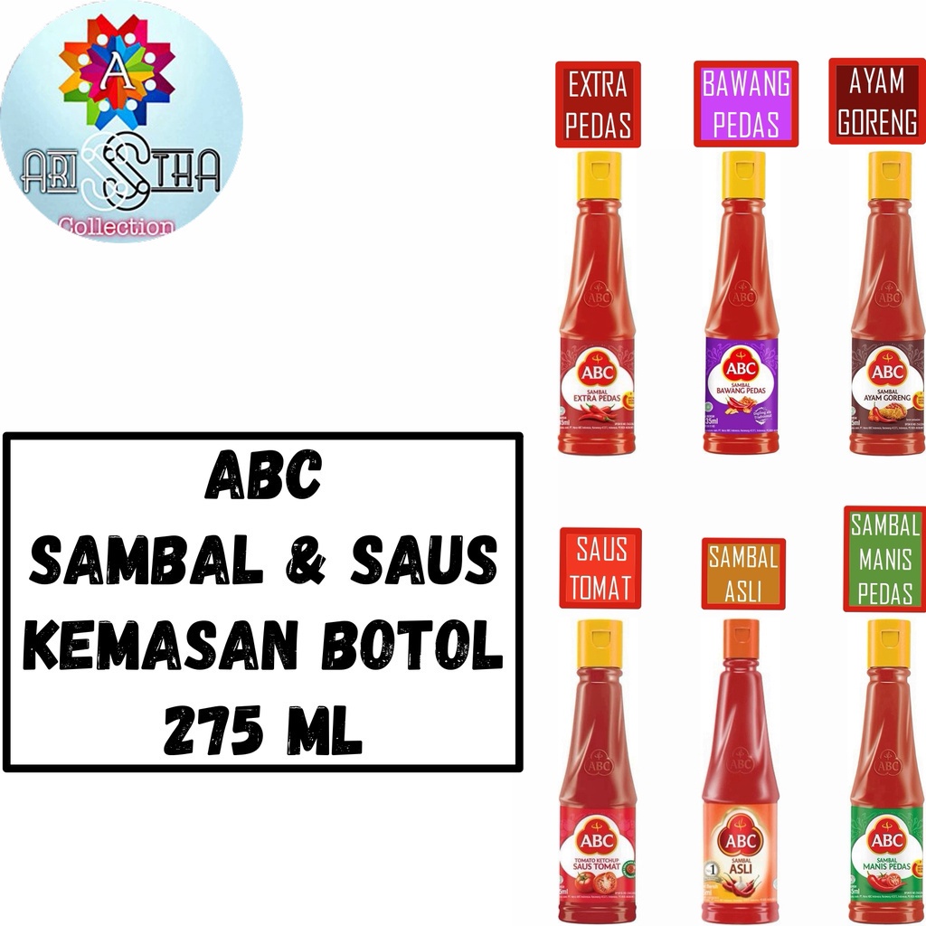 Jual ABC Sambal dan Saus kemasan botol 275 ML | Shopee Indonesia