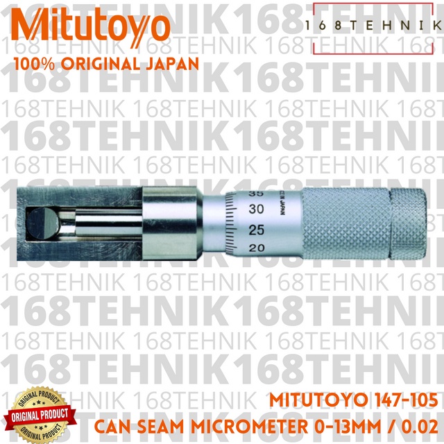 Jual MITUTOYO 147-105 / MITUTOYO CAN SEAM MICROMETER 0-13MM / 0.01
