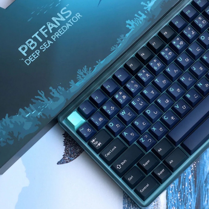 Jual PBTFANS DEEP SEA PREDATOR - PBT Doubleshot Cherry Profile Keycaps ...