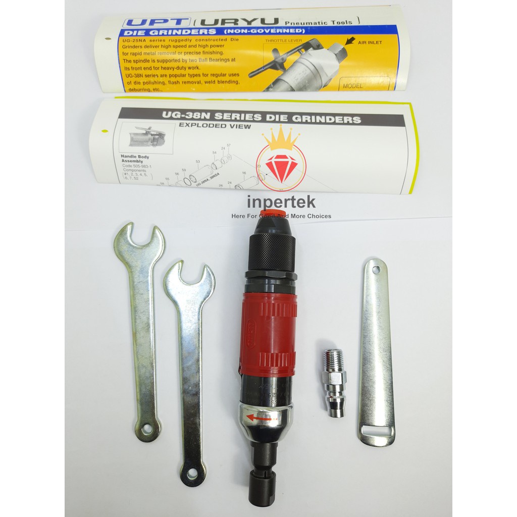 Jual Die Grinder UG-38NS URYU Mesin Cuner 3mm 6mm Gerinda Tuner Angin ...