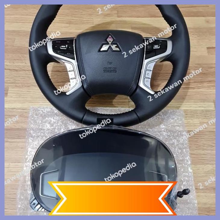 Jual paket speedometer dan stir mitsubishi pajero sport facelift [2skw