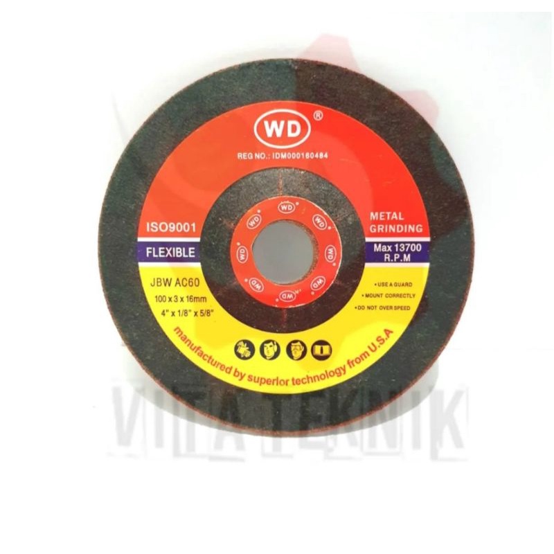 Jual Batu Gerinda Flexible WD 4 inch | Shopee Indonesia