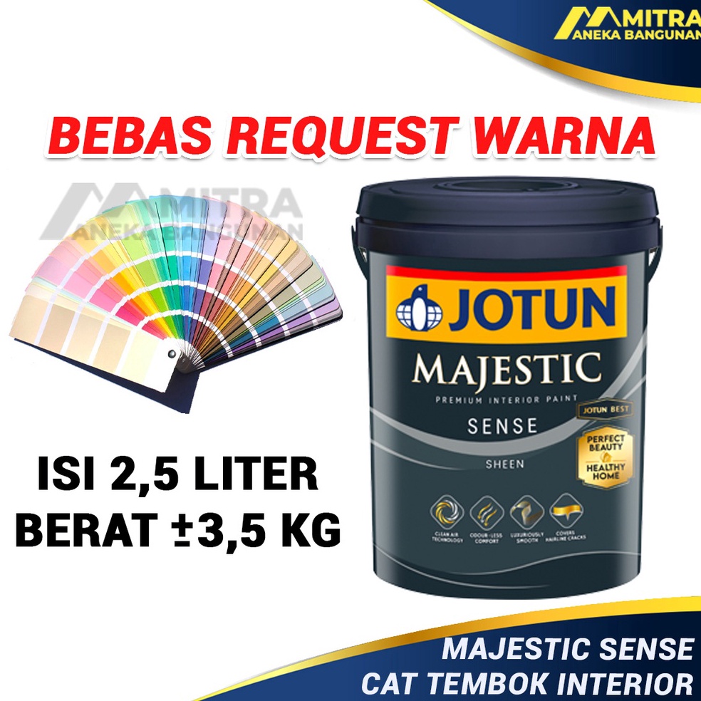 Jual Pasti Murah Cat Tembok Interior Jotun Majestic Sense 25 Liter Perfect Beauty Care Bisa 1580