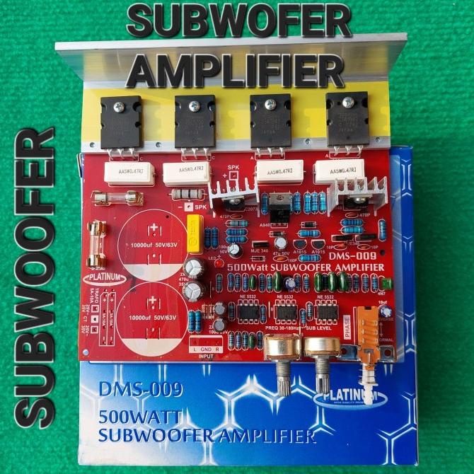 Jual Kit Power Subwofer 500W Dms 009 Platinum Amplifier Subw Subwoofer