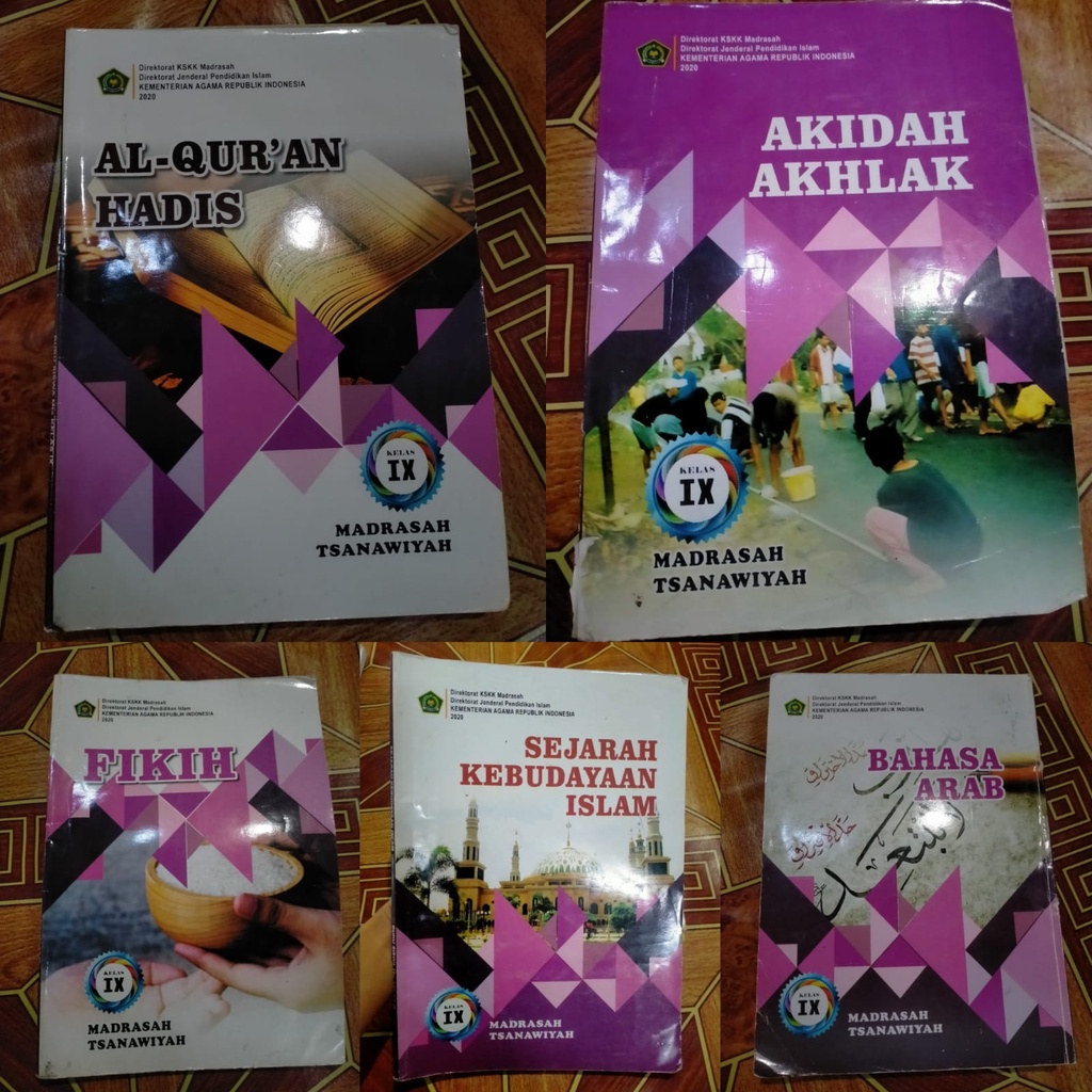 Jual KELAS 9 BUKU KEMENAG ALQUR'AN HADIS AKIDAH AKHLAK FIKIH SEJARAH ...